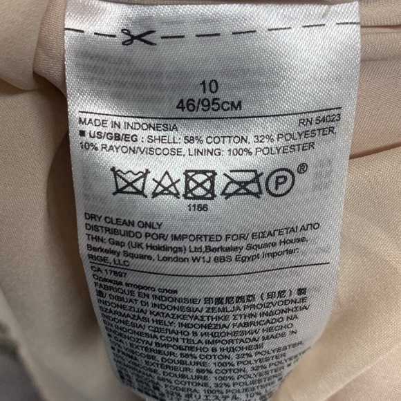 Banana Republic Black and Cream Geometric Dress - Picture 7 of 9